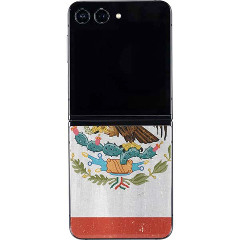 Mexico Flag Distressed Galaxy Z Flip5 5G Skin